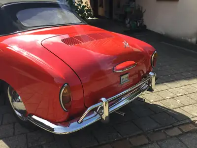 Volkswagen Karmann-Ghia 1960 — Cabriolet de légende, seulement 62'000 km — tableau de bord