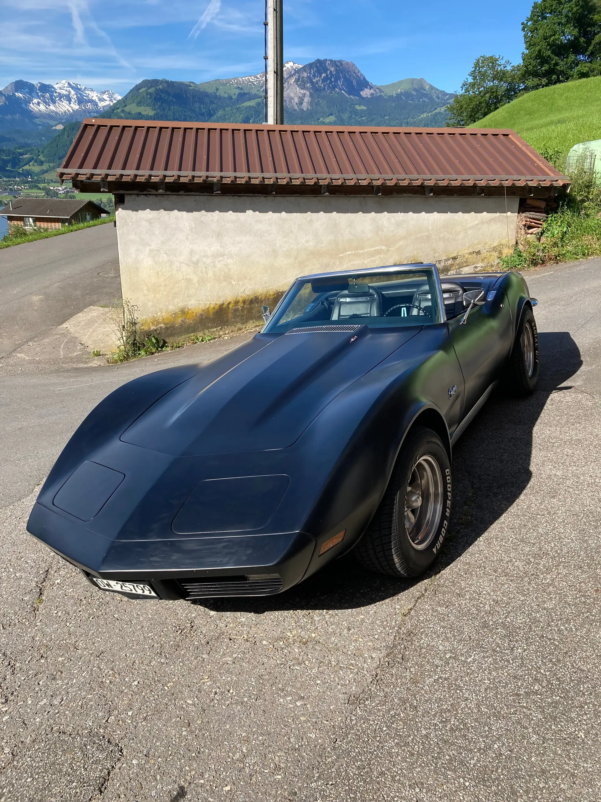 Chevrolet Corvette 454 1973 — Cabriolet muscle car mythique, moteur légendaire — vista esterna