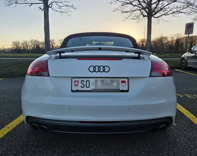 Audi TTS Roadster 272 ch — Cabriolet sportif quattro, sans accident — Heckansicht