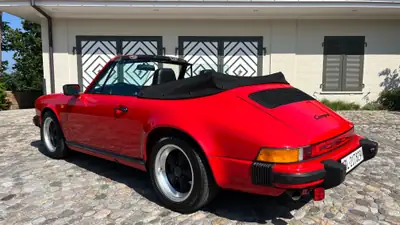 Porsche 911 Carrera Cabrio 1986 — Légende décapotable, Matching Numbers, veteran suisse — Außenansicht