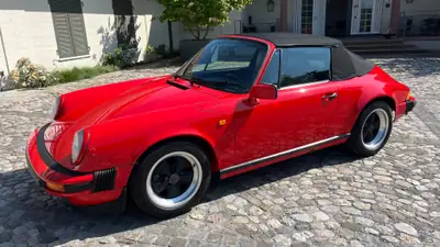 Porsche 911 Carrera Cabrio 1986 — Légende décapotable, Matching Numbers, veteran suisse — Miniatur 8
