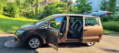 VW Sharan 1.4 TSI BlueMotion — Monospace familial 7 places, entretien impeccable — Seitenansicht
