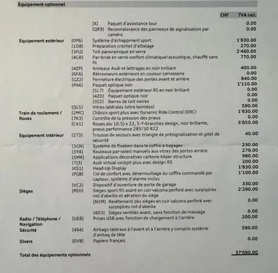 Audi RS6 Performance — Break haute performance 630 ch, faible kilométrage, équipement complet — Detail