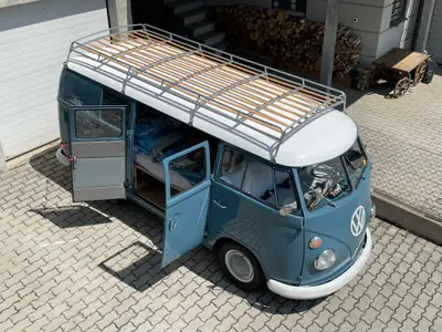 VW T1 Bulli Combi 1966 — Légende allemande d'époque, ex-armée suisse, 9000 km — détail