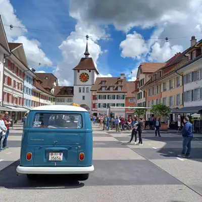 VW T1 Bulli Combi 1966 — Légende allemande d'époque, ex-armée suisse, 9000 km — Miniature 11