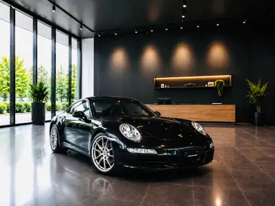Porsche 911 Targa 4S 2008 — Cabriolet iconique, toit panoramique rétractable — intérieur