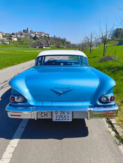 Chevrolet Bel Air 1958 — Icône américaine authentique, 134'000 km — Heckansicht