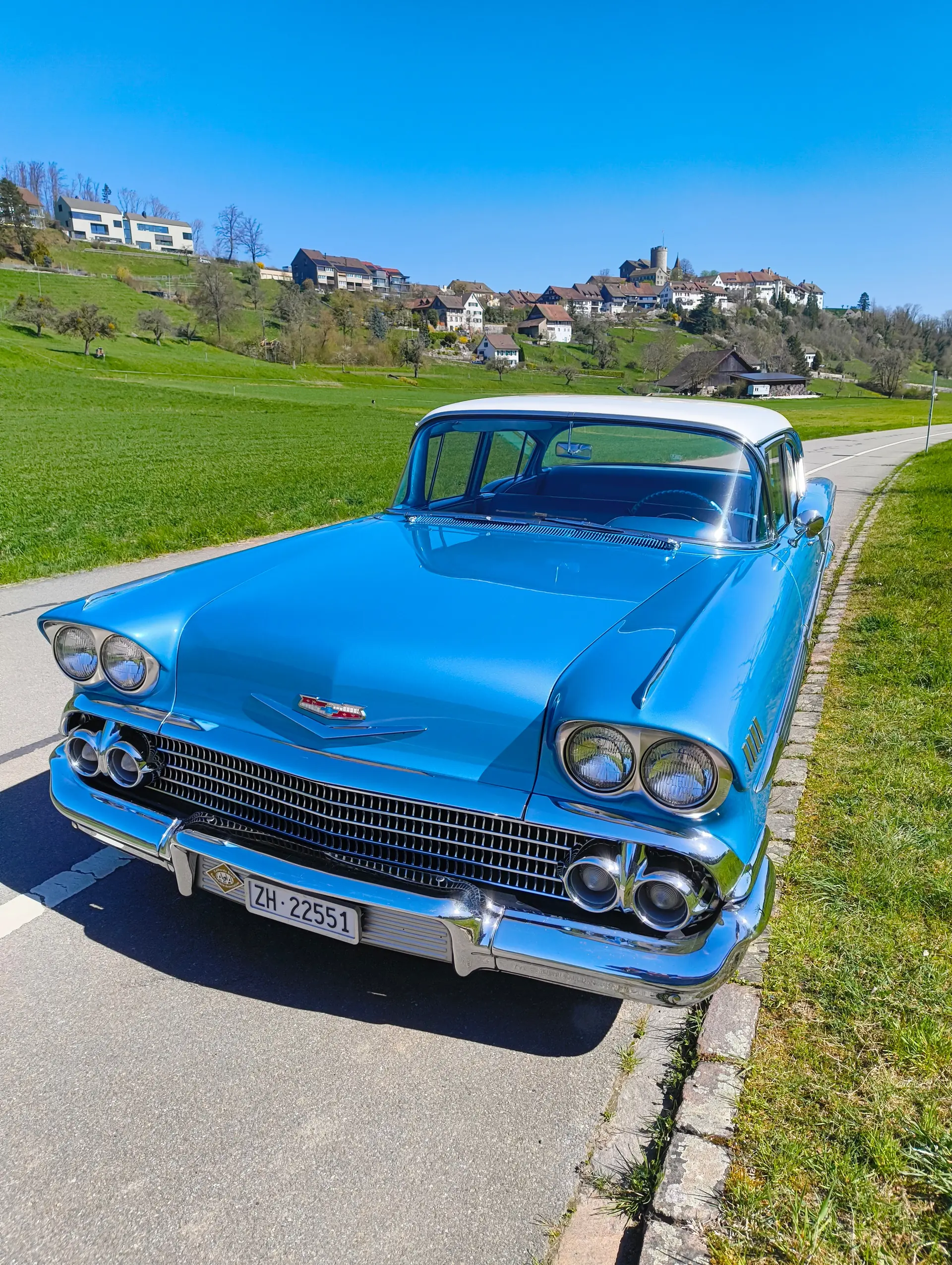 Chevrolet Bel Air 1958 — Icône américaine authentique, 134'000 km — Außenansicht