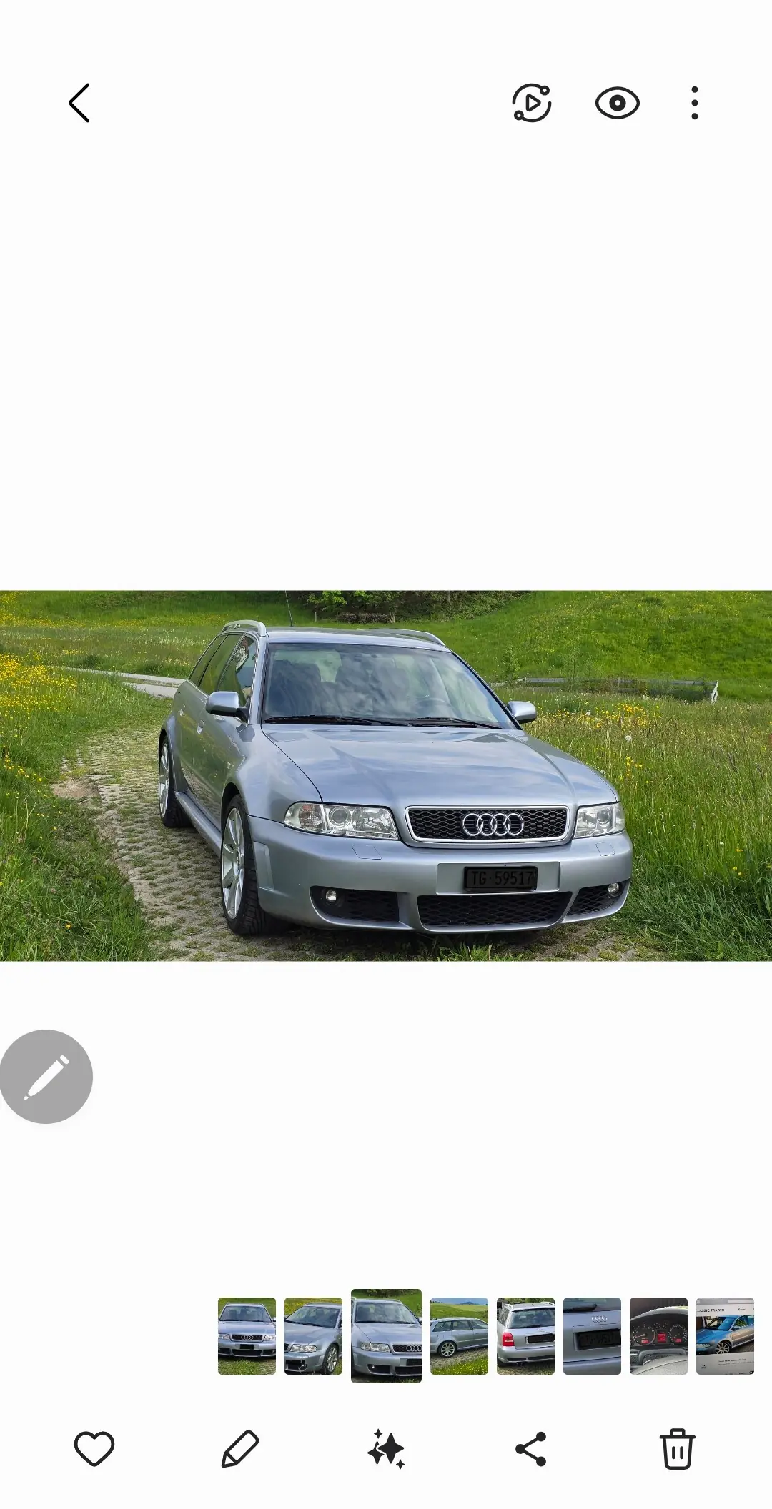Audi RS4 2001 occasion Egnach — 2