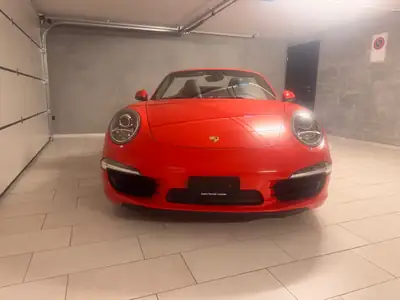Porsche 911 Cabrio Carrera 4S PDK 2015 — Cabriolet sportif, moteur atmosphérique révisé — fianco