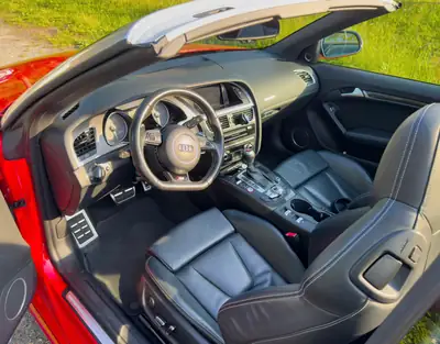 Audi S5 Cabrio 3.0 TFSI Quattro — Roadster sportif, 333 ch, sans sinistre — interior