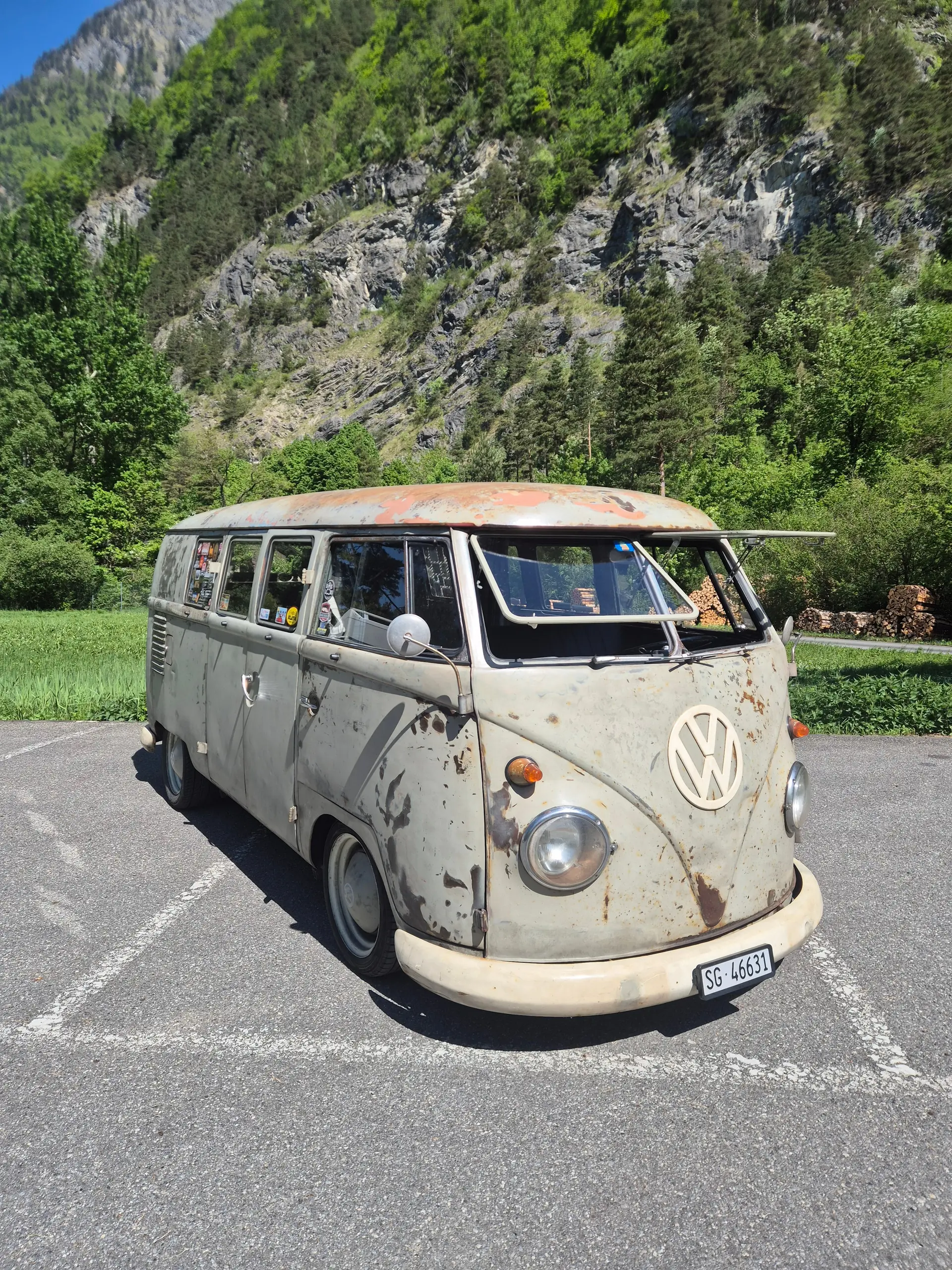 VW T1 1959 — L'icône du camping-car vintage, authentique et préservé — Außenansicht