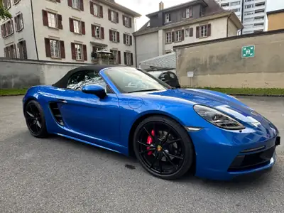 Porsche 718 Boxster GTS — Roadster sportif 366 ch, faible kilométrage — vue extérieure