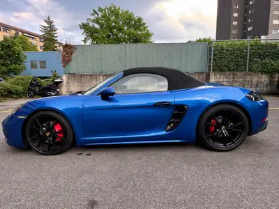Porsche 718 Boxster GTS — Roadster sportif 366 ch, faible kilométrage — côté