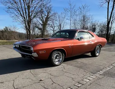 DODGE Challenger R/T 440 Magnum 1970 — Muscle car légendaire, matching numbers — vue extérieure
