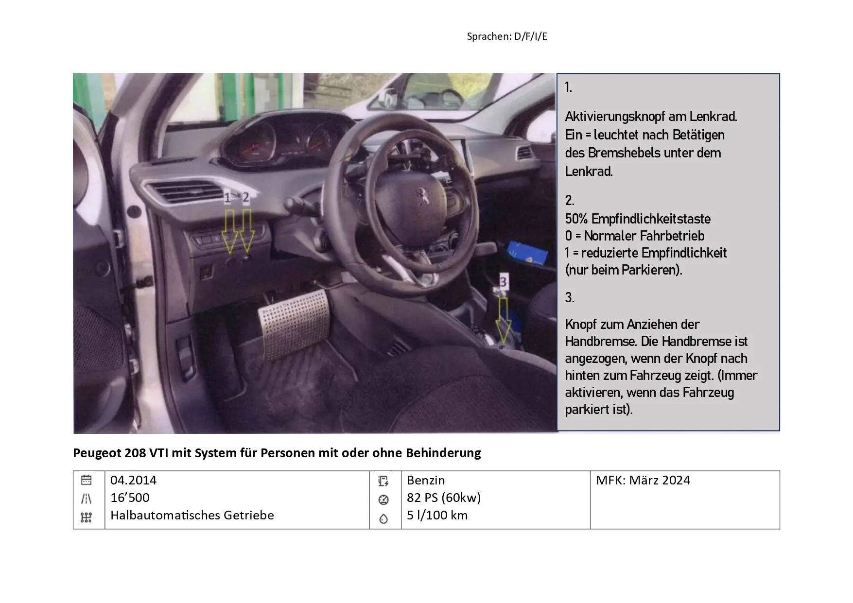 Peugeot 208 2014 occasion La Tour-de-Peilz — 3