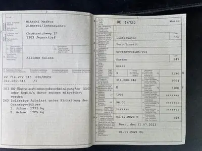 Ford Transit Custom Van 320 L2H1 — Utilitaire diesel fiable, 70 000 km seulement — cruscotto