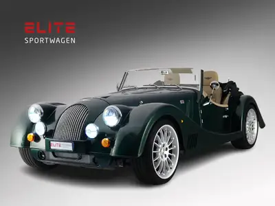 Morgan Plus Six 2023 — Cabriolet britannique 340 ch, état neuf, très faible kilométrage — côté