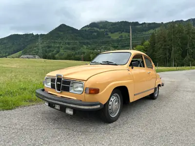 Saab 96 L — Vétéran suédois authentique, moteur V4 1976 — vue extérieure