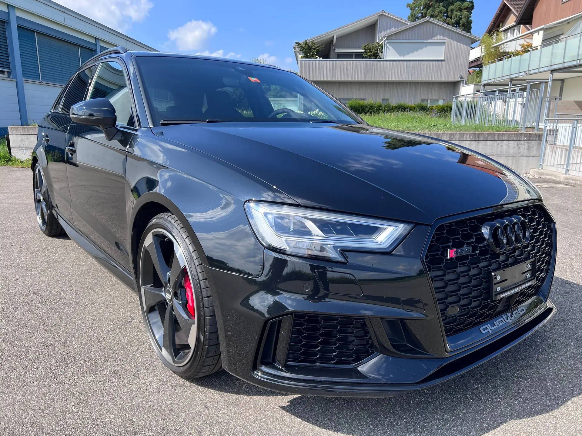 Audi RS3 Sportback « All Black » — 400 ch, Matrix LED, 85'000 km seulement