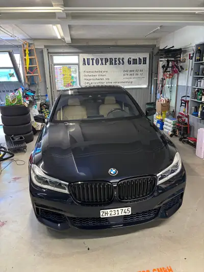 BMW 750d xDrive Steptronic — Berline de prestige diesel, 400 ch et traction intégrale — Außenansicht
