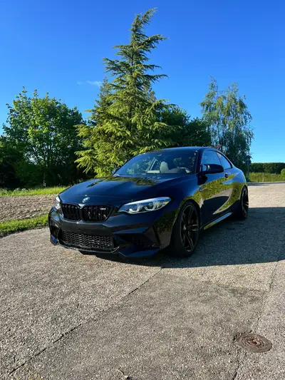 BMW M2 Competition Drivelogic — Coupé sportif 410 ch, freins M Sport et caméra de recul — Außenansicht