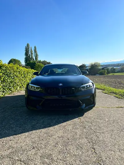 BMW M2 Competition Drivelogic — Coupé sportif 410 ch, freins M Sport et caméra de recul — Seitenansicht