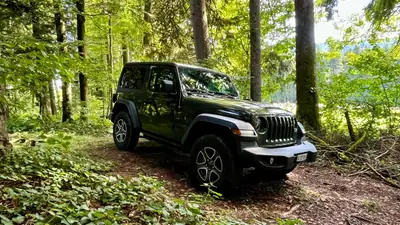 Jeep Wrangler 2.0 Sport Automatic — SUV emblématique, 272 ch, entretien irréprochable — side view