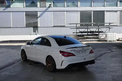 Mercedes-Benz CLA 45 AMG 4Matic — Berline sportive allemande, 381 ch et deux trains de roues — exterior view