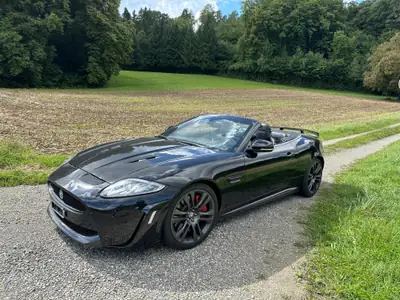 Jaguar XK XKR-S V8 — Cabriolet sportif 550 ch, frais de révision effectués — fianco