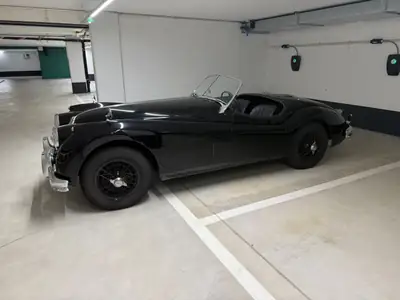 Jaguar XK140 OTS SE 1954 — Cabriolet britannique légendaire, Matching Numbers — Heckansicht