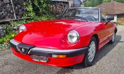 Alfa Romeo Spider 2.0 Aerodinamica 1989 — Cabriolet mythique, état d'origine exceptionnel — Außenansicht