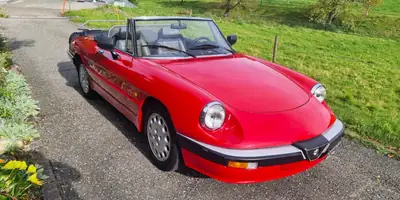 Alfa Romeo Spider 2.0 Aerodinamica 1989 — Cabriolet mythique, état d'origine exceptionnel — Seitenansicht