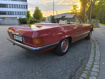 Mercedes-Benz SL 350 Cabrio 1973 — Chef-d'œuvre restauré, homologation véhicule ancien — vue extérieure