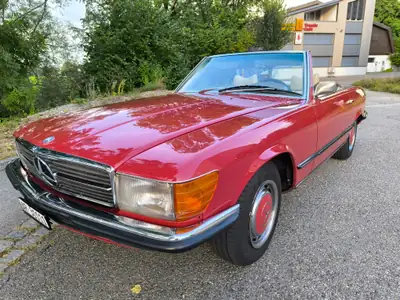 Mercedes-Benz SL 350 Cabrio 1973 — Chef-d'œuvre restauré, homologation véhicule ancien — côté