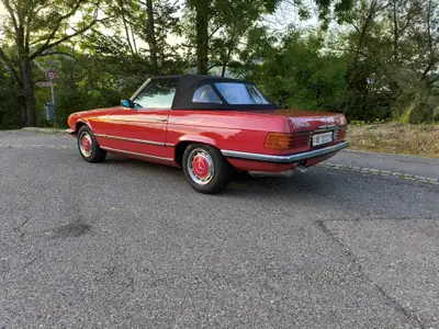 Mercedes-Benz SL 350 Cabrio 1973 — Chef-d'œuvre restauré, homologation véhicule ancien — arrière
