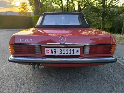 Mercedes-Benz SL 350 Cabrio 1973 — Chef-d'œuvre restauré, homologation véhicule ancien — intérieur