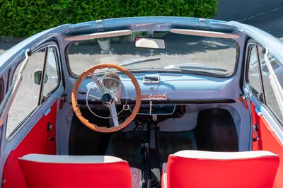 Fiat 500 D Vétéran 1962 — Cabriolet légendaire, état impeccable, 950 km — Armaturenbrett