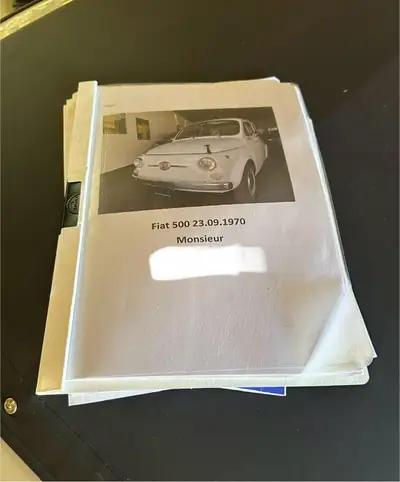 Fiat 500 Vétéran 1970 — Icône automobile vintage, faible kilométrage — détail