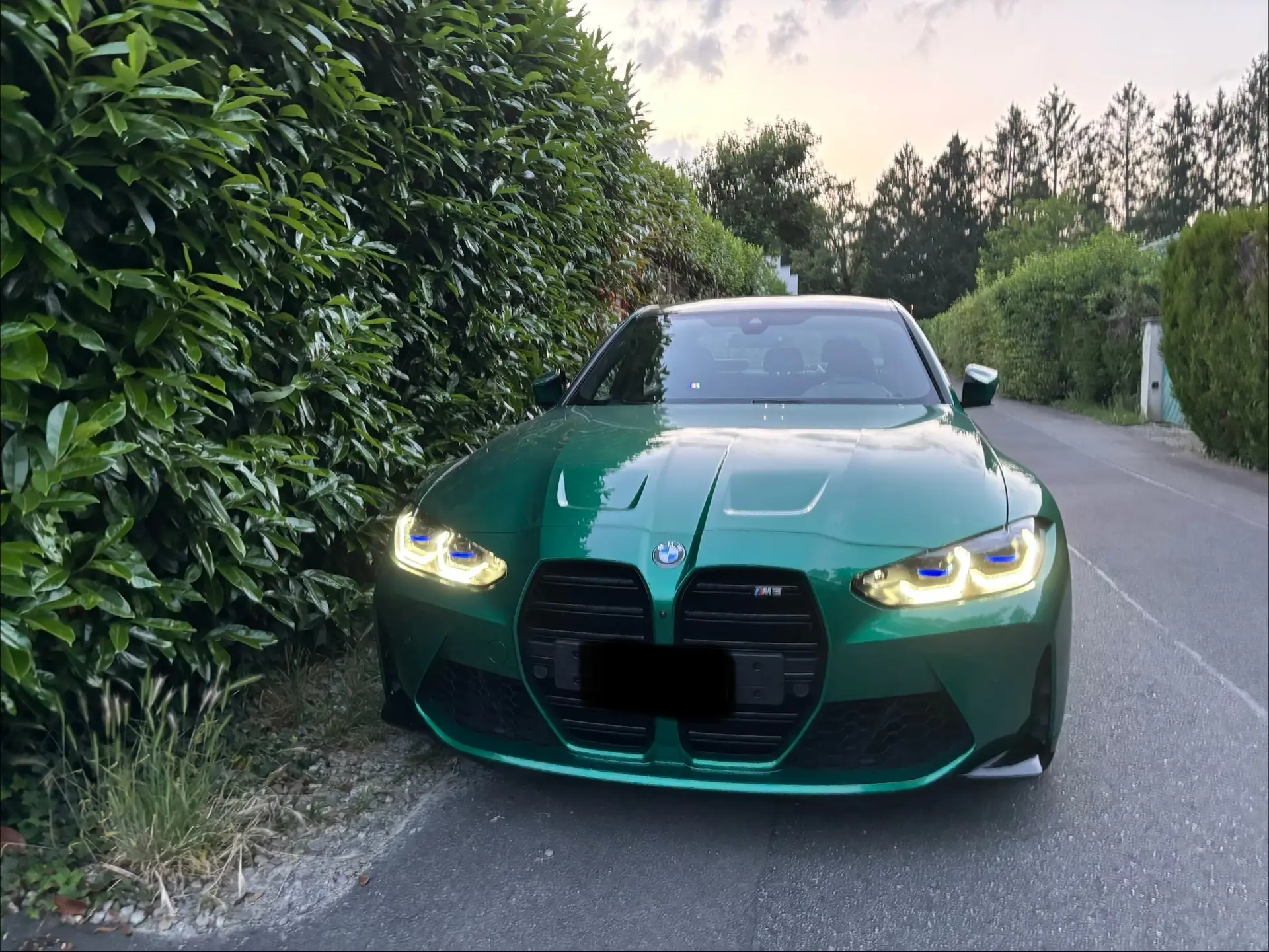 BMW M3 2021 — Berline haute performance boîte manuelle Isle of Man Green