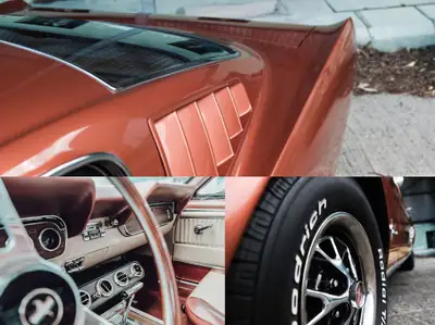 Ford Mustang Fastback 1966 — Légende V8 restaurée, icône des années 60 — Heckansicht