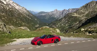 Porsche 718 Boxster GTS 2.5 — Roadster sportif haute performance, seulement 18'500 km — Seitenansicht
