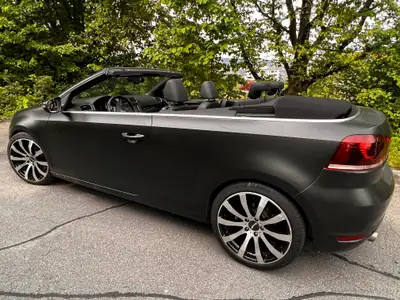 VW Golf Cabrio 2.0 TDI — Cabriolet diesel performant, 131'000 km, toit ouvert toute saison — Seitenansicht