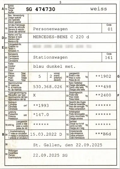Mercedes-Benz C 220 d T — Break diesel hybride, 60 000 km, confort premium — Miniatur 23