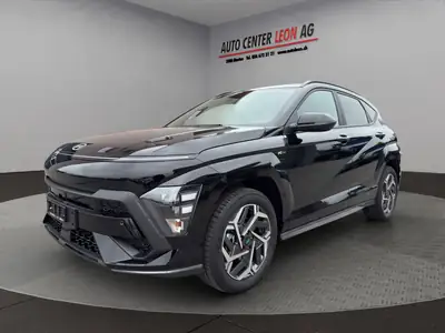 Hyundai Kona 1.6 GDi HEV N Line — Hybride essence, 50 km au compteur — side view