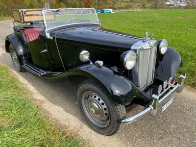 MG TD 1952 — Cabriolet British Légendaire, Très Faible Kilométrage — Seitenansicht