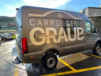 Mercedes-Benz Sprinter 319 CDI 4x4 — Utilitaire premium tous terrains, 13'155 km seulement — Heckansicht