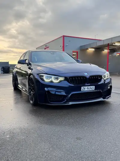 BMW M3 Competition 2018 — Berline sportive 450 ch, boîte manuelle, accident-free — vue extérieure
