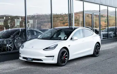 Tesla Model 3 Performance Dual AWD — Électrique haute performance, 513 ch et Autopilot — side view