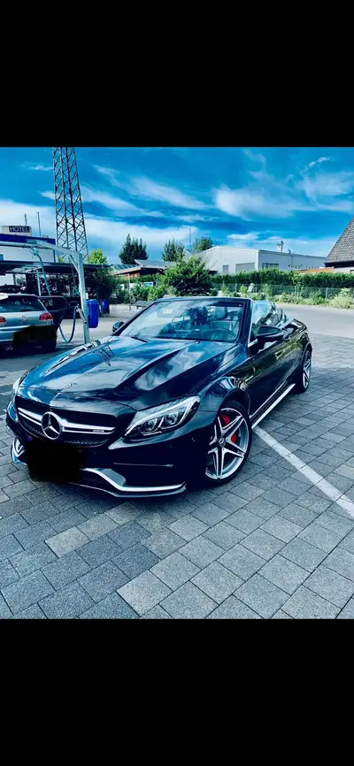 Mercedes-Benz C 63 S Cabriolet AMG — Roadster haute performance 510 ch, sans accident — Heckansicht